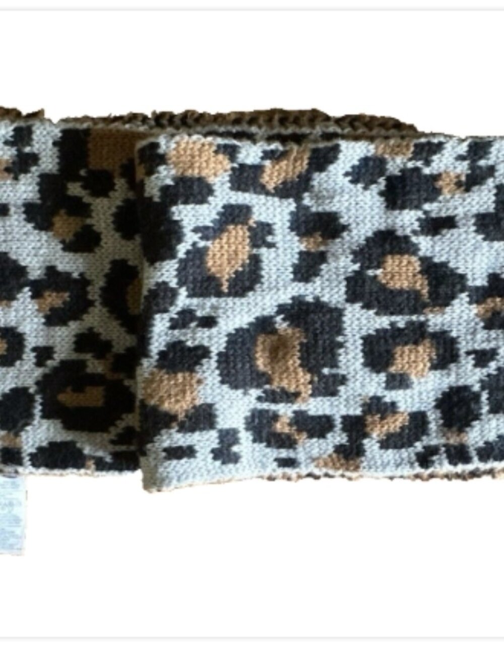 🐆 Old Navy Leopard Print Scarf | Cozy Fringe Winter Wrap 🖤🤎
